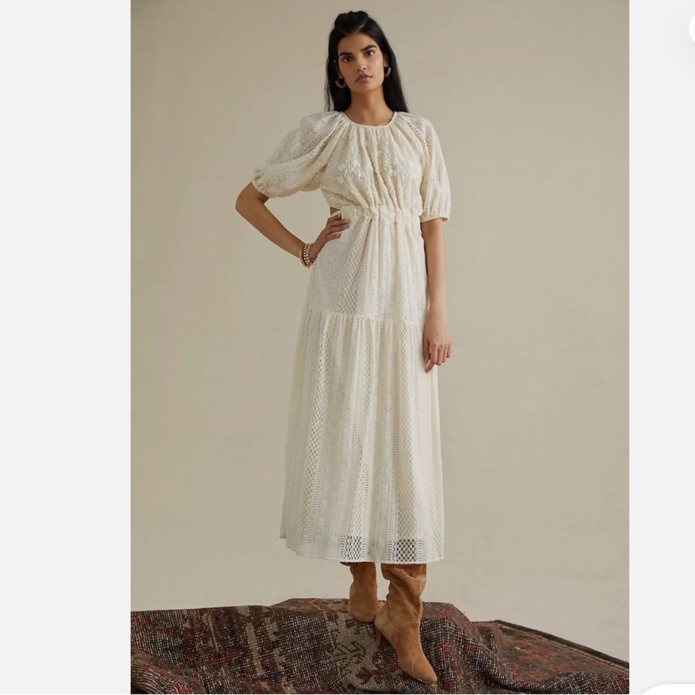 Anthropology Verb Agneza lace maxi dress 4